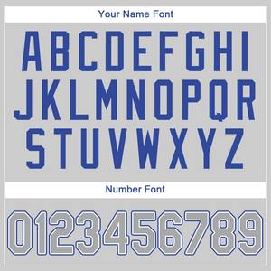 Maillot de baseball authentique royal gris personnalisé - Product Image 3