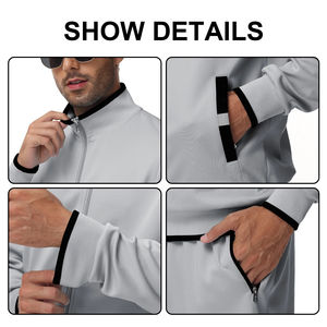 ชุดวอร์มผ้าฝ้ายมีฮู้ดสำหรับผู้ชายชุดวอร์มพิมพ์โลโก้ตามสั่งกางเกงวอร์มชุดกีฬาฤดูหนาว - Product Image 6