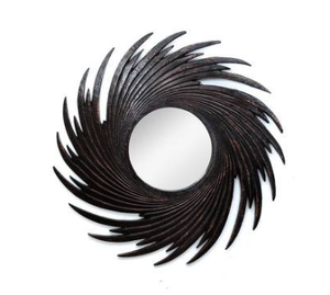 Espejo de pared ovalado moderno de latón AK con acabado negro, diseño de marco atractivo, espejo decorativo para decoración de Hotel/adornos para el hogar - Product Image 4