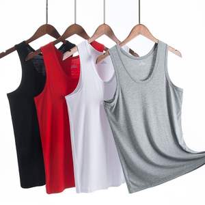 Camiseta sin mangas de la mejor calidad al por mayor, gran oferta, algodón elástico básico - Product Image 1