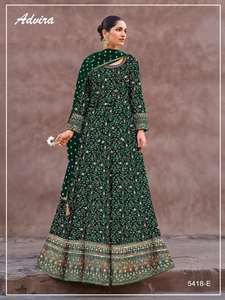 Vestido atractivo de calidad de exportación india, traje de Georgette Salwar real pesado y Dupatta con Secuencia bordada, moda de mujer de trabajo - Product Image 2