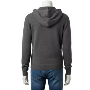 เสื้อฮู้ดถักแบบมีซิป ผ้าฝ้ายผสมโพลีเอสเตอร์ ไม่หดตัว อุ่นสบาย สวมใส่ได้ทุกวัน เสื้อสเวตเชิ้ตแบบยูนิเซ็กซ์ - Product Image 2