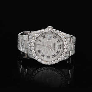 Reloj de pulsera analógico de diamantes de lujo para hombre estilo Hip Hop Pantalla de esfera de 41mm nuevo movimiento ETA diseño elegante exportación India - Product Image 1