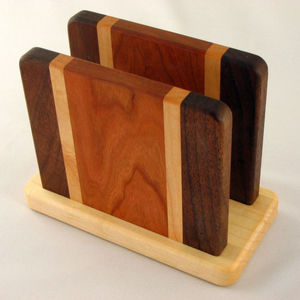 Porte-papier hygiénique en métal, fer forgé et bois Boîte de rangement personnalisée pour serviettes en papier, parfaite pour l'affichage de vaisselle de restaurant - Product Image 3