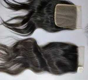 Cheveux humains indiens Remy Body Wave 4x4 et 5x5 naturels à fermeture en dentelle HD d'Inde - Product Image 6