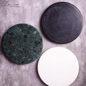 Chakla de mármol redondo para cocina Herramienta de piedra hecha a mano - Product Image 2