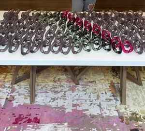 Décoration murale suspendue florale en acrylique Art Déco, ensemble multi-pièces - Décoration de chambre en Inde - Product Image 2