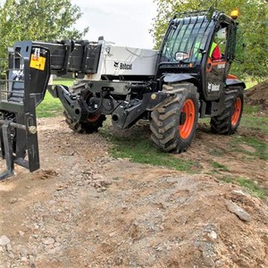 Mini Telehandler Telescopic Handler <b>Red</b> Hydraulic Boom Lift Heavy Duty Construction Equipment 4500KG 2001-4000 Hours <b>Pump</b> - Product Image 2