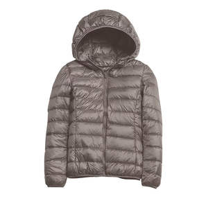 Street Wear Waterproof Breathable Puffer Jacket for Women 2025 Hooded Winter Fashion 100% Polyester Embroidery <b>Zipper</b> Knitted - Product Image 3