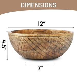 Bols décoratifs en bois de manguier - Product Image 4