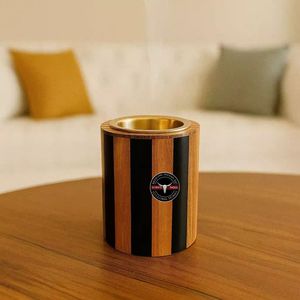 Quemador de incienso de resina de madera de acacia árabe de lujo, hecho a mano, elegante soporte para Bakhoor con incrustaciones, religioso, para el hogar, Ramadán, cilantro - Product Image 5