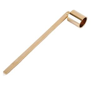 Extintor de tapón duradero con forma de campana de metal dorado con mango largo para apagar - Product Image 1