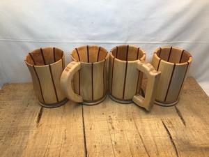 Taza de café de madera de teca hecha a mano de alta calidad, capacidad de 1l para té, agua, utensilios de cocina, venta al por mayor de proveedor indio - Product Image 4