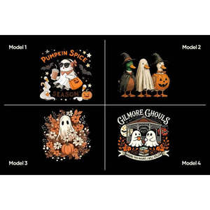 Sacs messager en toile personnalisés pour Halloween, design bohème mignon pour femme, sacs fourre-tout à bandoulière pour la fête des trucs et des fripes, 12 motifs effrayants, en PU et polyester - Product Image 4
