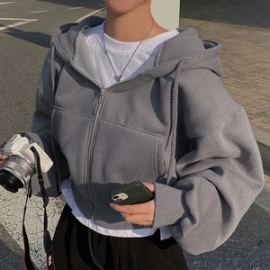 Sudadera con capucha de gran tamaño para hombre, diseño bordado de rizo francés, hombro caído, sin cuerdas, impresión Digital, moda de invierno - Product Image 5