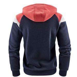 Men's Custom Embroidered <b>Full</b>-<b>Zip</b> <b>Hoodie</b> Sweatshirt Knit <b>Zip</b> Hooded Fleece Streetwear with OEM Plain Dyed Blank Sweatshirt - Product Image 2