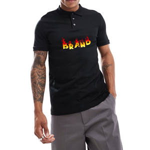 เสื้อโปโลผ้าฝ้ายของผู้ชายเสื้อโปโลแขนสั้นระบายอากาศลำลองสำหรับผู้ชายเสื้อโปโลสำหรับฤดูร้อนออกแบบเอง - Product Image 1