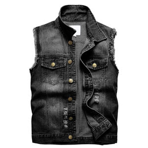 New Hot Selling <b>Denim</b> <b>Vest</b> for Men and 100% Cotton Best Style Sleeveless <b>Jacket</b> Casual Wear Breathable <b>Denim</b> <b>Vest</b> - Product Image 1