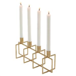 Juego de Faroles de Alambre de Metal Negro Moderno, Portavelas Decorativo de Pie, Centro de Mesa para Bodas, Artículos Minimalistas para el Hogar y el Jardín - Product Image 6