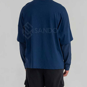 เสื้อสองชั้นสำหรับผู้ชายพิมพ์ลายเองพร้อมโลโก้100% บริการ OEM - Product Image 4