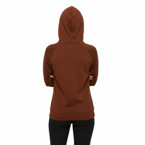 Sudadera con Capucha Premium Marrón 2026 para Mujer, Estilo Urbano, de Alta Calidad, de Algodón y Felpa, Oversize, Ajustada - Product Image 2