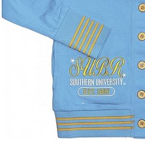 Venta al por mayor personalizado Southern University Jaguars bordado SU cárdigan de punto suéter para Sorority College suéter para unisex - Product Image 5