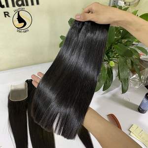 Extensiones de cabello humano liso, mechones de Color Natural, calidad superior, 100% cutículas - Product Image 3