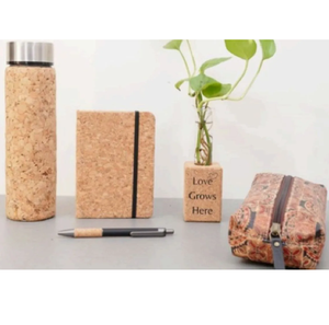 Ensemble de cadeaux d'affaires promotionnels 7 pièces en liège accessoires de bureau A5 journal magnétique planteur porte-clés carré porte-lumière de thé - Product Image 2