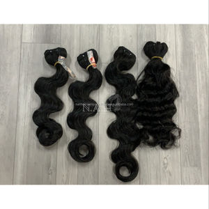 ผมต่อชาวแคมบีเดียนผมชาวแคมบีเดียนผมต่อหนังกำพร้าทรงหลวมหยิกเป็นลอนลึกมีสี1B วัตถุดิบสำหรับวิกผม - Product Image 1