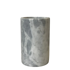 Vente en gros de seaux refroidisseurs à vin en marbre Refroidisseurs à vin 1 bouteille seau à glace forme ronde et couleur blanche - Product Image 5