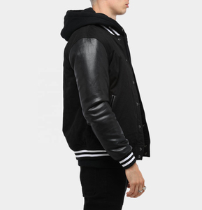 Letterman Jacket OEM Embroidery Patches Custom <b>Men</b> Letterman Baseball Leather Sleeves VARSITY Jacket College Jacket Chenille - Product Image 3
