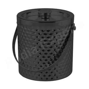 Perno HM de acero inoxidable texturizado, Enfriador de cubo de hielo sostenible de 2L de capacidad para bebidas, vino y fiestas, accesorios para bares - Product Image 3