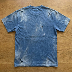 Nuova T-shirt Personalizzata per Uomo, Vestibilità Ampia, 100% Cotone 280gsm, Ricamata, Tinta Unita, Stile Vintage Streetwear, Lavata e Stampata - Product Image 2