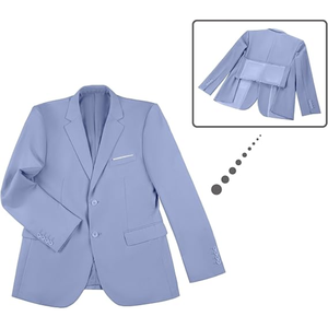 Ensemble de costumes de smoking pour hommes, coupe ajustée, costume 3 pièces pour hommes, veste blazer à double boutonnage, gilet et pantalon - Product Image 3