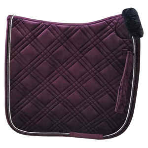 Selle anglaise de luxe haut de gamme personnalisée avec fourrure |   Selle de dressage en coton pour cheval - Product Image 1