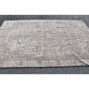 พรมขนแกะตุรกี9,7ft 6ชิ้นวินเทจผ้าทอสีเบจสีน้ำตาลและสีเบจสำหรับตกแต่งห้องนั่งเล่นพื้นหลัง - Product Image 3