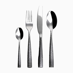 High Quality Silverware <b>Travel</b> Wedding Silver Mirror Polished <b>Cutlery</b> Set Stainless Steel Flat Handle <b>Cutlery</b> Set - Product Image 4