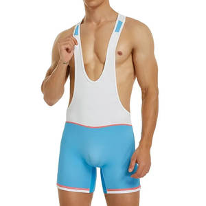 Short athlétique à imprimé géométrique pour homme, coupe ajustée, encolure dégagée, vêtements de sport et de gymnastique - Product Image 4