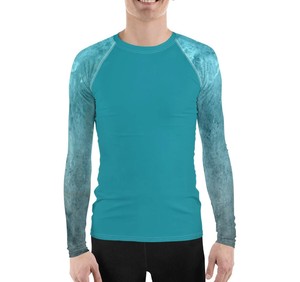 Rash Guard pour hommes entièrement personnalisé avec des matériaux durables Manches complètes Vêtements décontractés Respirant Rash Guard avec logo personnalisé/couleur - Product Image 3