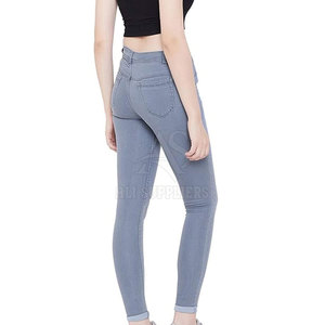Pantalones vaqueros de moda para mujer, pantalones vaqueros ajustados para mujer, pantalones vaqueros informales cómodos para mujer - Product Image 4