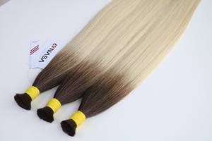 Hot Selling Virgin <b>Hair</b> Extensions - Bulk <b>Hair</b> Ombre <b>Color</b> <b>Hair</b> Extension - Product Image 6