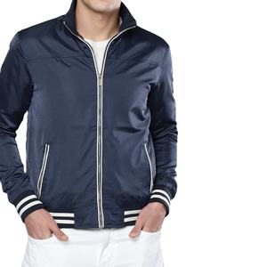 Custom Satin Street Style Varsity Bomber Baseball <b>Jacket</b> with Front Logo for Men - Product Image 6