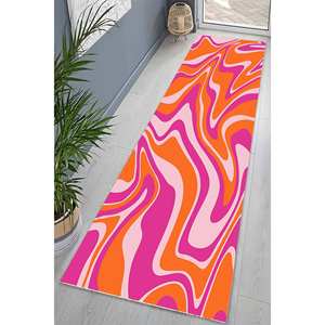 Vivid Color Printed <b>Rug</b>: Modern, Popular, Decorative, Bathroom, Psychedelic,<b>Chenille</b> <b>Rug</b> - Product Image 1