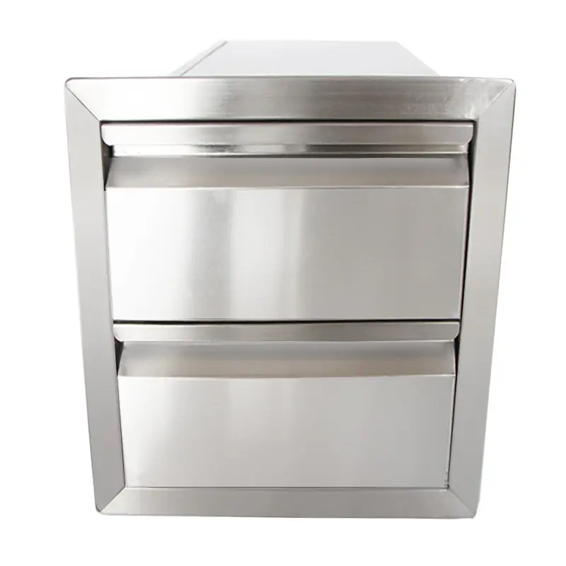 Commercial Stainless Steel Water Proof Bathroom Kitchen Cabinet With Upright Drawers