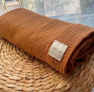 Vente en gros de tissu de coton mousseline biologique 40 '' / 101cm de largeur supplémentaire double gaze de coton pour robes rideaux autres utilisations textiles - Product Image 3