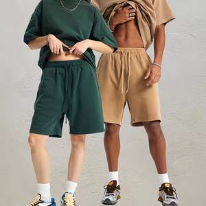 Pantalones Cortos de Felpa de Algodón Grueso Personalizados 2025, Cintura Elástica, Transpirables, de Secado Rápido, Estilo Urbano, Deportivos, Tipo Cargo, Color Sólido - Product Image 3