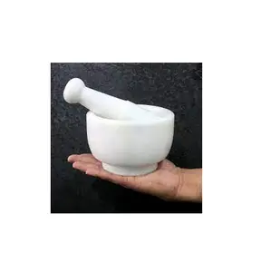 石鹸石大理石乳鉢 & 乳棒大型乳鉢と乳棒を手頃な価格で手作りで使用