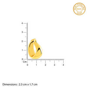 Pendientes clásicos de moda dorados con bucle trenzado, diseño de gota de aro geométrico, joyería de aleación chapada en oro con diamantes de perlas para regalo de fiesta - Product Image 5