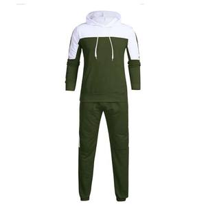 Contraste Color OEM Diseño personalizado Ropa deportiva Activewear Chándales Algodón Fleece Nueva llegada Sudadera con capucha de invierno y pantalones Conjuntos de hombres - Product Image 5