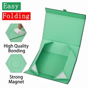 TH CBB-580 Custom Luxury Magnetic Closure Gift Box Collapsible Rigid Cardboard Packaging Box Elegant Foldable Paper Box - Product Image 3